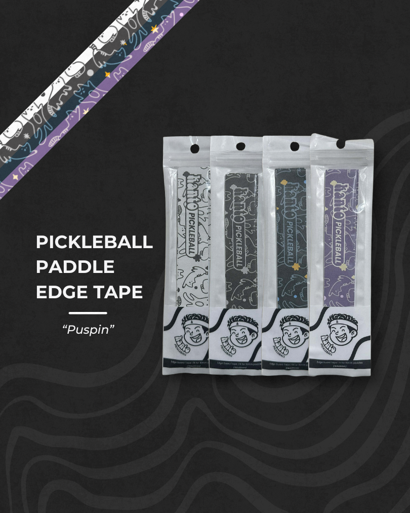 "PUSPIN" Pickleball Paddle Edge Guard Tape (760x26mm - fit for 16mm paddles)